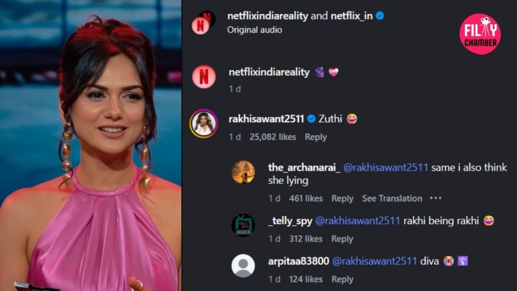Rakhi Sawant comment on Akanksha Chamola divorce post